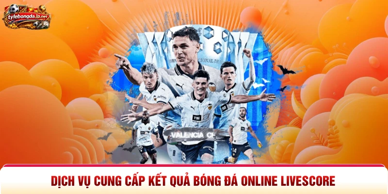 Dịch vụ cung cấp kết quả bóng đá online livescore