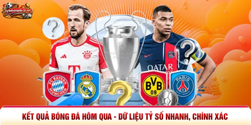 Kết Quả Bóng Đá Hôm Qua - Dữ Liệu Tỷ Số Nhanh, Chính Xác