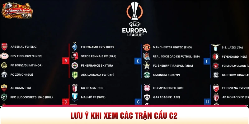Lưu ý khi xem các trận cầu C2